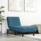LAPOOH Chaiselongue Blau Samt, Relaxliege Wohnzimmer, Relaxsessel, Lesesessel, Ruhesessel, Bettsofa 352825