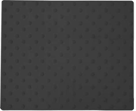 Dalle podotactile caoutchouc - 620mm - noir