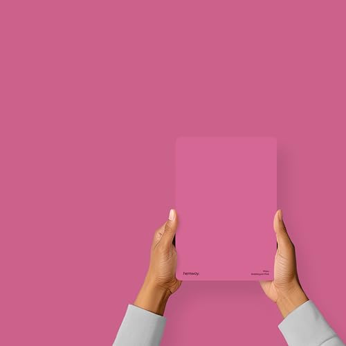 Hemway Bubblegum Pink Peel & Stick Sample Interior Paint, A5 Swatch | Accurate Colour, Mess-Free Alternative to Paint Tester Pots, Easy To Use, Eco-friendly, for Kitchen Bathroom Living Room