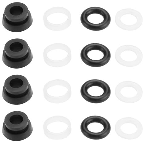 VGOL 10 Set Nucleo Pompa Da 12 Mm Ciotola In Pelle Vecchio Stile Martinetto Idraulico 2T Kit Anello Di Tenuta Orizzontale Per Tappi Di Riempimento Olio Jack Da 12 Mm Di Diametro