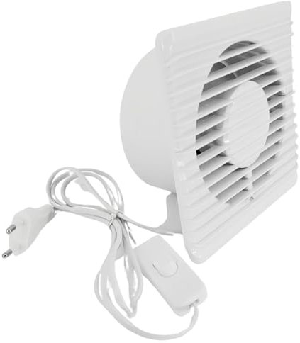 YSZZYSM Ventola da 100 mm IPX4 Grow con spina di alimentazione e interruttore – Ventilatore di scarico/alimentazione per mobili growbox, tenda
