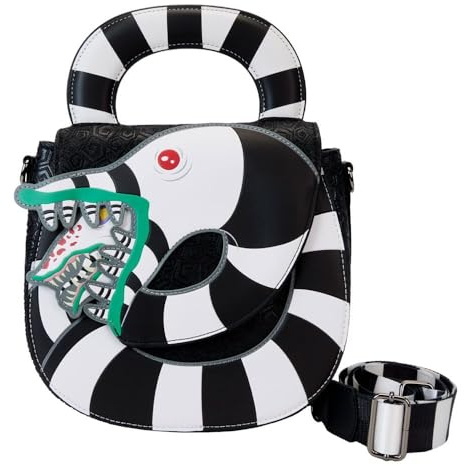 Loungefly Beetlejuice Sandworm Crossbody Bag, Mehrfarbig/Meereswellen (Ocean Tides)