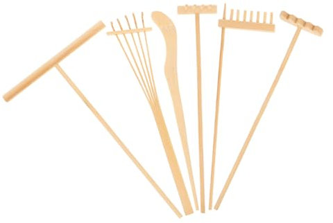 JOINPAYA 1 Pcs Râteaux à Sable Kit Jardin Zen Sable Râteau Sable Jardin Zen Petit Décor De Bureau Mini Râteau Zen Râteau De Jardin Zen Miniature Râteaux Feng Shui Kit De Bonsaï en Bois
