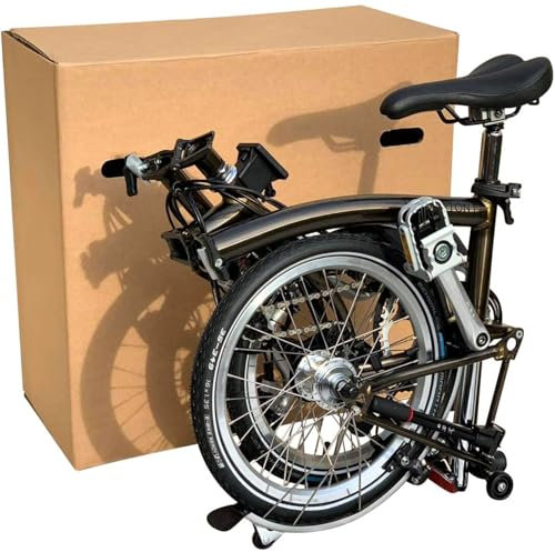 Large Double Walled Flat-Pack Packaging Box for Moving House | Strong Carry Case for TVs, Bikes & Artwork | Cardboard Bike Box for Air Travel with 2 Handles