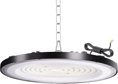Tayire LED UFO Industrielampe, 300W Hallenbeleuchtung LED High-Bay Spotlight 30000LM Hallenstrahler 6500K Superhell UFO Lampe Deckenleuchte, IP65 Strahler Werkstatt für Lager Industrieanlagen