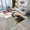 Xiaosua Wohnzimmer Deko bodenmatte kinderzimmer 200x300CM weich ohne zu verblassen Braun Blauer strapazierfähiger Retro-Teppich Webteppich schallschutz Teppich Büro