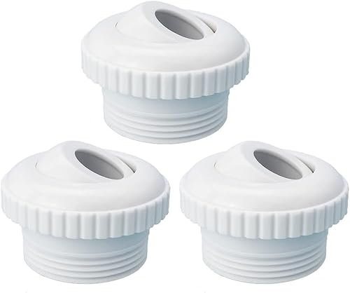 YUEXNKO Boquilla de Chorro y Retorno Ajustable para Piscina - Set de 3 Piezas