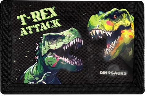 Dinosaurier T Rex Kinder Geldbeutel Portmonnaie Geldbörse Dino T-Rex
