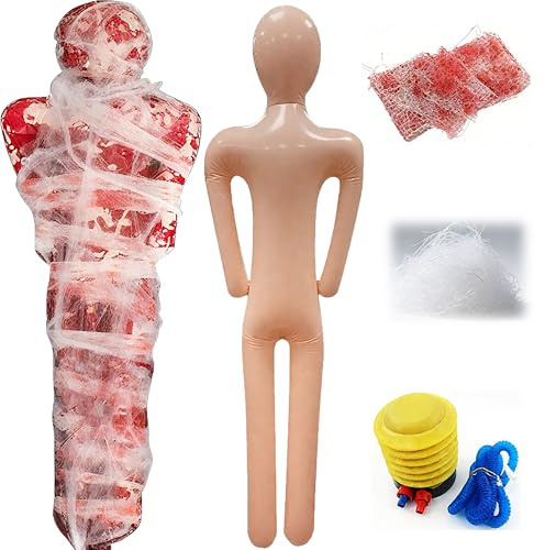 CXAFQ 5Pcs Halloween Hängende Leiche, Aufblasbare Puppe, Gummipuppe Aufblasbar, Aufblasbarer Mann Lebensgroß, Werkzeuge Konfigurieren, Halloween Outdoor Horror Dekoration