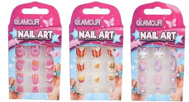 Van Manen Glamour künstliche Nägel Spielzeug Set 12 Stück für Kinder