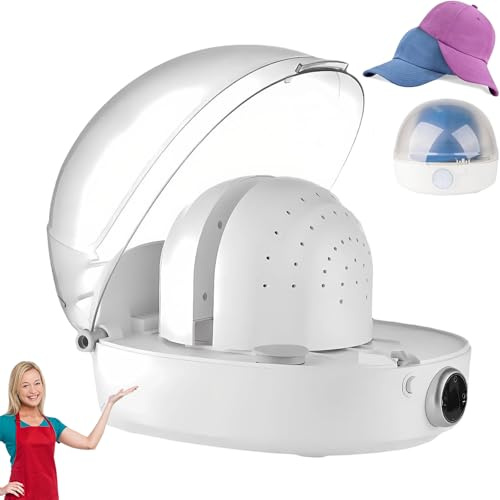 Hat Cleaner, Automatic Cap Cleaner with Steam and Dry Steam, 360° Hat Care Machine Steam Cleaning & Ironing and Drying for Bucket Hat Baseball Cap,Restore Misshapen Hat