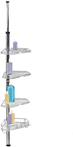 IDMarket - Etagère d'angle de Douche télescopique en Acier Inoxydable