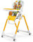 Peg Perego Prima Pappa Follow Me Seggiolone Pappa Neonati Reclinabile, Funzione Sdraietta, 4 ruote, Pieghevole e Ultracompatto, per Bambini da 0 a 3 Anni (0-15 kg), Fox & Friends
