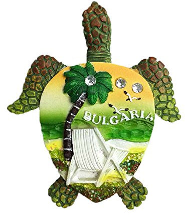 Bulgarien Schildkröte 3D Kühlschrankmagnet Reise Aufkleber Souvenir Kühlschrank Magnet Home & Kitchen Dekoration