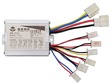 WOOSTAR Motorrad Spannungswandler 36V 500W Ersatz für Elektrischeral Roller Ebike Tricycle Brush