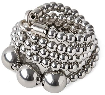 penixon Acala Full Stainless Steel Self Defence Buddha Bracelet (Length C(for wrist diameter >17cm))
