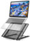 Jumkeet Support Ordinateur Portable, Support PC Portable Ventilé, Laptop Stand Réglable Ergonomique Léger Table de Lit Pliable pour MacBook Air Pro, PC, iPad, Notebook, Tablette (11-15 Pouce)