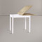 icreo Table Extensible Moderne Saturno chêne Rustique C'est Blanc 80 x 60/120 cm - Livrée montée