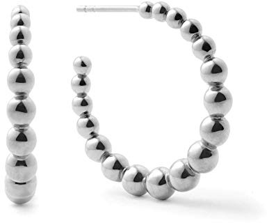 Brandlinger ® Atelier Creole aus vergoldetem 925 Sterling Silber. Ohrringe Gold bestehend aus unterschiedlich großen Kugeln