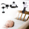 Nicoone Soporte para Monitor De Cámara De Bebé, Universal Soporte De Cámara De Bebé Giratorio De 360 Grados, Soporte De Montaje Estable para Monitor De Bebé, para Cuna Guardería