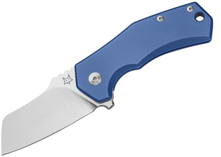 Fox Knives Unisex – Erwachsene Italicus Titanium Blue Taschenmesser, Blau, 15 cm