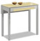 ASTIMESA Mesa de Cocina, Metal, Beig, 90x50cm-extendida 90x70 cms