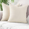 Mandioo 2er Set Waffelpique Texturierte dekorative Kissenbezug kissenbezüge Luxus Moderne Sofakissen Dekokissen Kissenhülle Stil Deko aus Garten Sofa Wohnzimmer Bett,40 x 40 cm,Beige