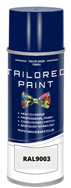 RAL 9003 Signal White MATT Aerosol Paint Can Direct MATT Paint For Wood, Metal, Plastic, PVC, UPVC, Fascia Boards - Indoor & Outdoor