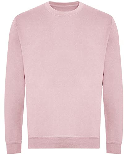 AWDis Just Hoods JH230 Unisex Organisch Pullover Sweatshirt - Baby Rosa - M