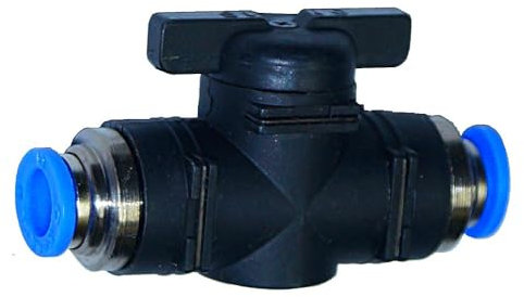 Kugelhahn Absperrhahn mit Steckanschluss Absperrventil Blaue Serie 6mm - 12 mm (12 mm)