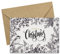 KOKO&LORA® Vintage Weihnachtskarten mit Kraftpapier-Umschlägen (3er Set) - Premium Grußkartenset mit Natur-Kuvert - moderne, weihnachtliche Karten