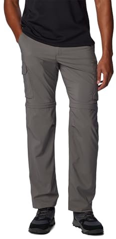 Columbia Hombre Pantalones Utilitarios Convertibles, Silver Ridge