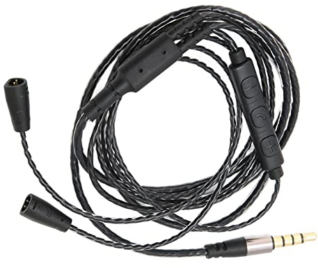 Upgrade-Kopfhörer-Ersatzkabel, für IE 8 IE 80, mit Lautstärkeregler und Mikrofon, OFC-Kopfhörer-Audiokabel, Ersatz-Audiokabel