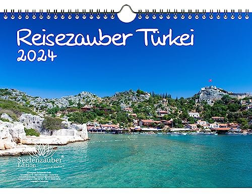 Reisezauber Türkei DIN A4 Kalender für 2024 Ankara Istanbul Side Urlaub Strand Meer - Seelenzauber