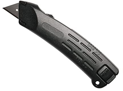 VERLEGENHILFEN Profi Sicherheitsmesser - Cuttermesser / 2 Trapezklingen + 2 Hakenklingen