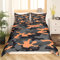 Loussiesd Armee Camo Bettwäsche Jugendliche Kinder JungenTeens Camo Tarnung Bettwäsche 155x220cm Mädchen Orange Schwarz Grau Dekor Leichte Bettbezug Set Bunte Camouflage Muster Bettwäsche 2Stück
