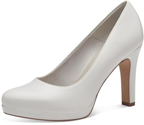 Tamaris Pumps Damen Vegan Elegant weiß,EU 42