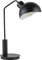 Design Tischlampe ZELTBEN Schwarz Metall Arbeitslampe klein 46cm E27 auffällige Leseleuchte Wohnzimmer Büro