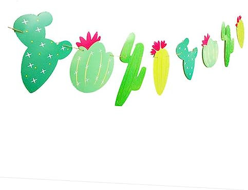 jojofuny Papier Banner Western Themen Geburtstag Party Supplies Wandbehang Garland
