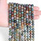 XIANNVXI 8mm Round Loose Indian Agate Gemstone Beads for Jewelry Making Crystal Beads for Crafting 47 Pcs