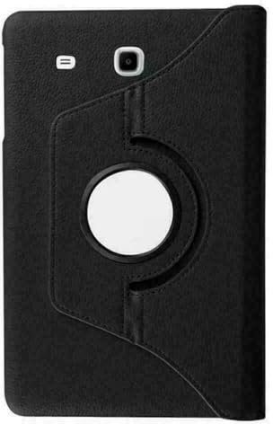 360 Rotating Leather Case Cover For Samsung Galaxy Tab E 9.6 Inch T560 / T561 Black