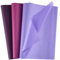 Morcheiong 60 fogli di carta velina viola multicolore per confezioni regalo, per fai da te, compleanni, Halloween, matrimoni, vacanze, artigianato, decorazioni per feste e festival (50 x 37 cm)