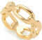 JEWELS BY LEONARDO Ring Mathilde Band-Ring aus goldfarbenem Edelstahl Gr. 20 (63) trendiger Kettenglieder-Look Chunky Chain Geschenk Damen Schmuck 024272