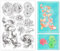 GLOBLELAND Sommer Lotus Transparente Silikonstempel Koi Fischen Klare Stamps Teichlandschaft Silikonstempel Für Kartengestaltung DIY Prägung Journaling