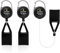 BRISKORE 3 Stück Feuerzeug Schlüsselanhänger Lustig Feuerzeug Anhänger Feuerzeug Halterung mit Schnur Einziehbare Lighter Leash Feuerzeug Halter Feuerzeuge Clips Schwarz