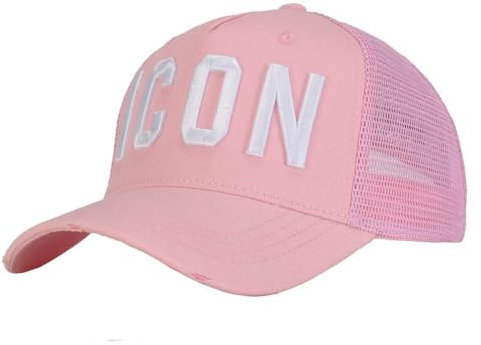 Baseball Cap Baumwolle Sommer Baseball Cap Für Männer Frauen Stickerei Schwarz Dad Hat Hip Hop Dsq Trucker Cap-Rosa-Einstellbar