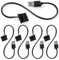 KUOQIY 5 PCS 30cm USB to 4 Pin Molex PWM 5V Computer Fan Power Adapter Cables, USB to 4 Pin Molex Case Fan Adapter Connector Cable