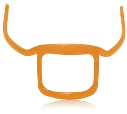 ANQIA Bart-Styling-Schablone für Herren, Ziegenbart, Schnurrbart, Fellpflege, Schablone, Linup-Werkzeug, Rasierschablone für Männer, Gesicht, Haarstyling, Haaransatz, Shaping, Orange