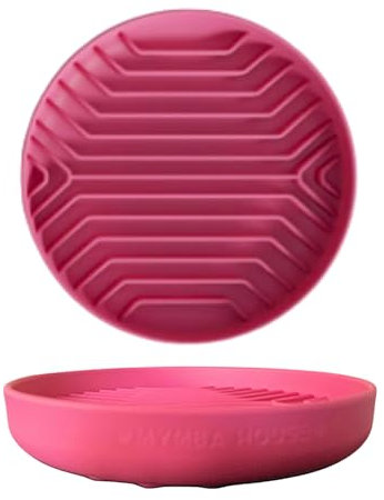 MYMBA - Comedero Lento para Perros | Lick Mat Antiansiedad | Bowl de Silicona Comedero para Perros y Gatos | Accesorios para Mascotas | Cuenco Perros (Rosa)