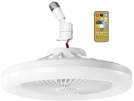 Shurzzesj Light up Ceiling Fan | Dimmable Enclosed Ceiling Fans with Remote Control | 3 Wind Speeds LED Fan Light for Bedroom, Kids Room and Living Room